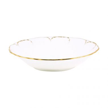 Набор из 6-ти салатников Белый с золотом, диаметр: 15 см, материал: фарфор