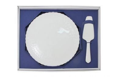 Набор для торта: блюдо  + лопатка Шёлк