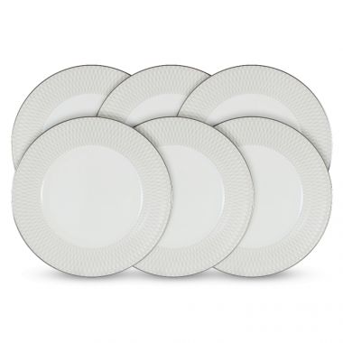 Набор из 6-ти десертных тарелок Бриз, диаметр: 21 см, материал: фарфор, NA