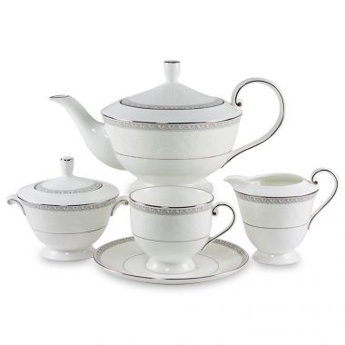 Сервиз чайный на 6 персон, 17 предметов, серия Луна, NARUMI,