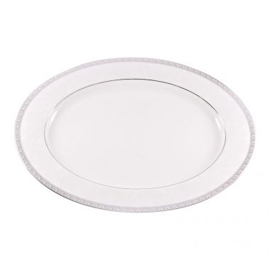 Блюдо овальное Луна, размер: 23 см, материал: фарфор, серия Луна, NARUMI, 
